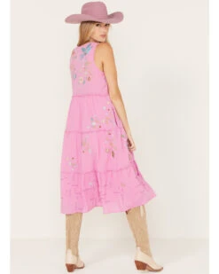 Johnny Was Women's Zanzibar Tiered Embroidered Dress -Wrangle Clothing Shop 2000373887 650 P4