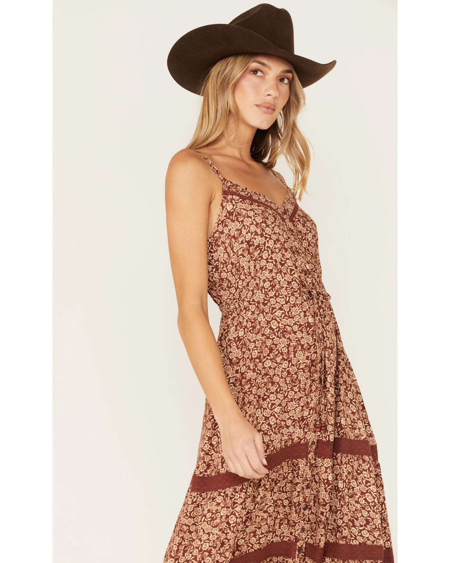 Idyllwind Women's Floral Print Tiered Maxi Dress 4 Idyllwind Women's Floral Print Tiered Maxi Dress - Image 2