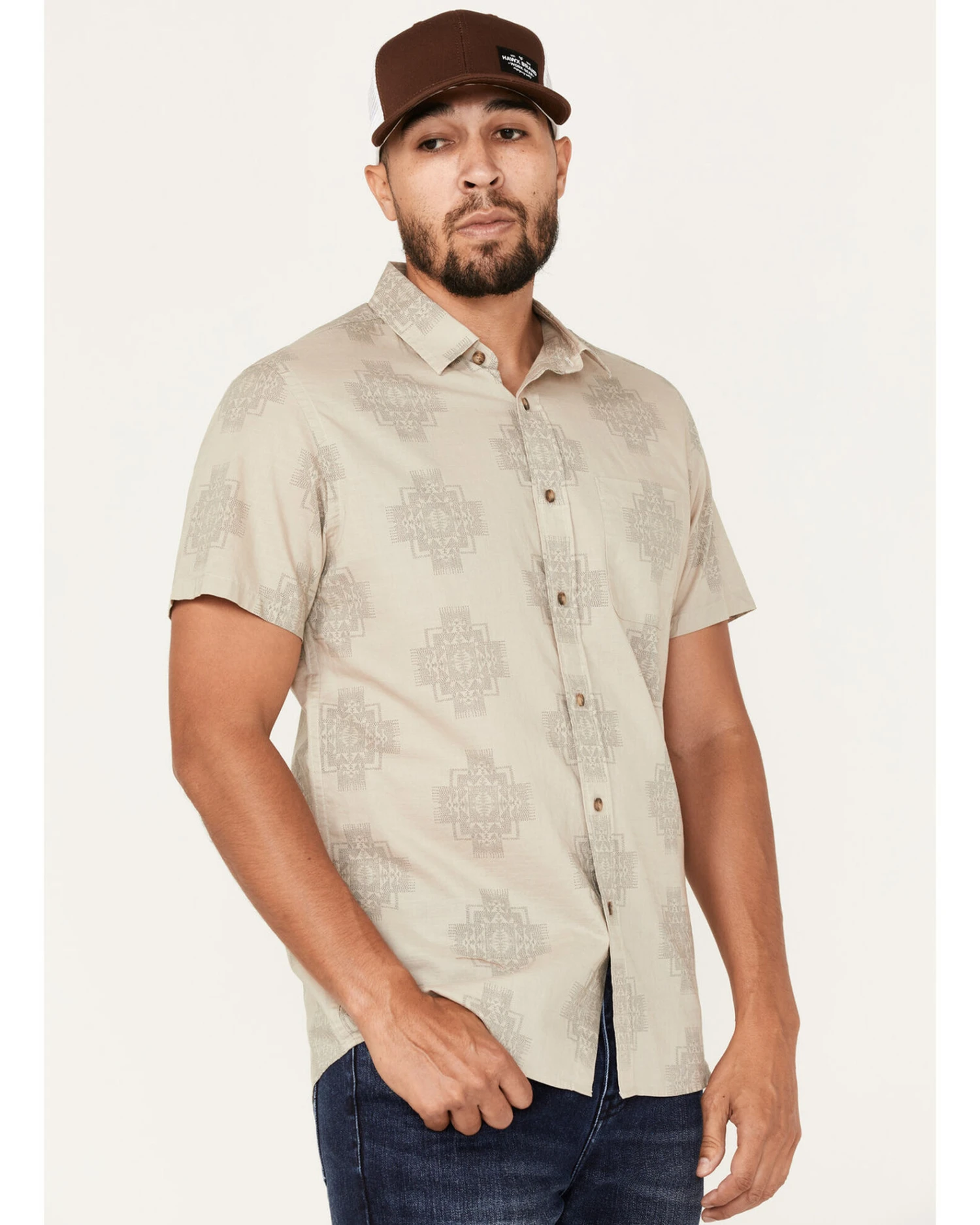 Pendleton Men's Shoreline Print Short Sleeve Western Shirt 4 Pendleton Men's Shoreline Print Short Sleeve Western Shirt - Image 2