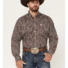 Cinch Men's Paisley Print Long Sleeve Button-Down Western Shirt 1 Cinch Men's Paisley Print Long Sleeve Button-Down Western Shirt -Wrangle Clothing Shop 2000375263 200 P1
