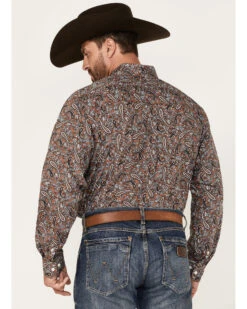 Cinch Men's Paisley Print Long Sleeve Button-Down Western Shirt -Wrangle Clothing Shop 2000375263 200 P4