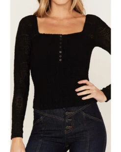 Idyllwind Women's Smocked Lace Long Sleeve Top -Wrangle Clothing Shop 2000375286 001 P3