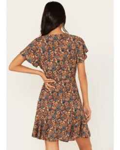 Idyllwind Women's Feeling Good Paisley Print Button-Front Dress -Wrangle Clothing Shop 2000375298 401 P4