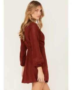 Idyllwind Women's Floral Embroidered Swiss Dot Wrap Dress -Wrangle Clothing Shop 2000375871 213 P4