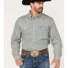 Panhandle Men's Select Geo Print Long Sleeve Button Down Shirt -Wrangle Clothing Shop 2000376181 300 P1