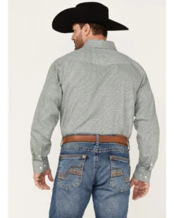 Panhandle Men's Select Geo Print Long Sleeve Button Down Shirt -Wrangle Clothing Shop 2000376181 300 P4
