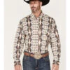 Rock & Roll Denim Men's Southwestern Stretch Long Sleeve Button Down Shirt 2 Rock & Roll Denim Men's Southwestern Stretch Long Sleeve Button Down Shirt -Wrangle Clothing Shop 2000376202 240 P1