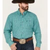 George Strait By Wrangler Men's Plaid Print Button Down Long Sleeve Western Shirt -Wrangle Clothing Shop 2000378454 300 P1