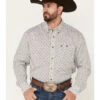 Wrangler Men's Geo Print Long Sleeve Button Down Western Shirt -Wrangle Clothing Shop 2000378459 100 P1