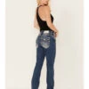 Miss Me Women's Medium Wash Mid Rise Embroidered Bootcut Jeans -Wrangle Clothing Shop 2000378769 401 P1