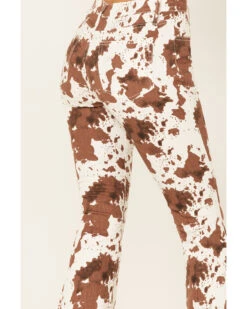 Saints & Hearts Women's High Rise Cow Print Flare Jeans -Wrangle Clothing Shop 2000379203 103 P4