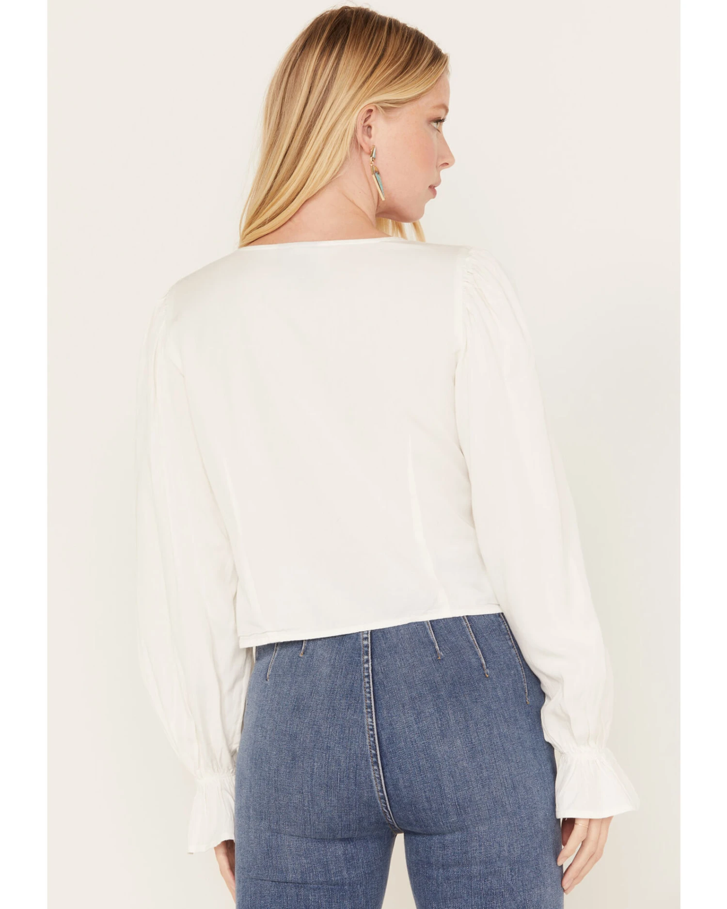 Wrangler Retro Women's Button Front With Crochet Detail Blouse 6 Wrangler Retro Women's Button Front With Crochet Detail Blouse - Image 4