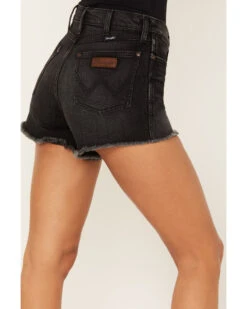 Wrangler Retro Women's Washed High Rise Raw Hem Shorts -Wrangle Clothing Shop 2000380203 400 P4
