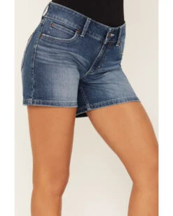 Wrangler Retro Women's Medium Wash Mid Fold Shorts -Wrangle Clothing Shop 2000380207 400 P2