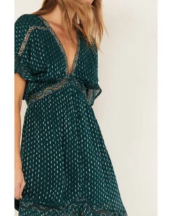 Shyanne Women's Metallic Clip Dot Bohemian Dress -Wrangle Clothing Shop 2000380656 443 P3