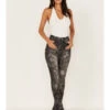 7 For All Mankind Women's Floral Print High Rise Slim Stretch Bootcut Jeans 2 7 For All Mankind Women's Floral Print High Rise Slim Stretch Bootcut Jeans -Wrangle Clothing Shop 2000381096 001 P1