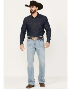 Cody James Men's Owens Light Wash Slim Boot Stretch Denim Jeans