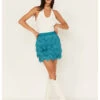Shyanne Women's Fringe Flapper Mini Skirt 2 Shyanne Women's Fringe Flapper Mini Skirt -Wrangle Clothing Shop 2000381374 442 P1
