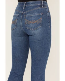 Idyllwind Women's Navaho Dark Wash High Risin' Distressed Bootcut Jeans -Wrangle Clothing Shop 2000381386 416 P4