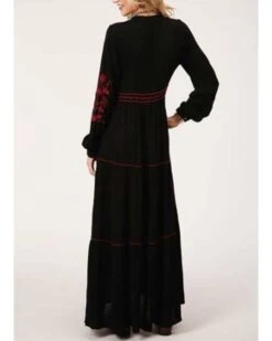 Roper Women's Long Sleeve Peasant Embroidered Tier Dress 5 Roper Women's Long Sleeve Peasant Embroidered Tier Dress -Wrangle Clothing Shop 2000382551 001 P2