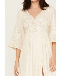 Shyanne Women's Mirror Embellished Bridal Maxi Dress 8 Shyanne Women's Mirror Embellished Bridal Maxi Dress -Wrangle Clothing Shop 2000382823 110 P3