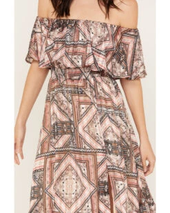 Shyanne Women's Off The Shoulder Ruffle Midi Dress -Wrangle Clothing Shop 2000382840 202 P3