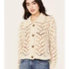 Cleo + Wolf Women's Cropped Boxy Cardigan -Wrangle Clothing Shop 2000382943 295 P1