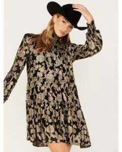 Revel Women's Floral Ruffle Dress -Wrangle Clothing Shop 2000383438 001 P2