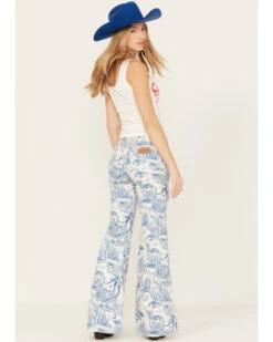 Wrangler Women's High Rise Nautical Print Wanderer Flare Jeans -Wrangle Clothing Shop 2000383489 900 P3
