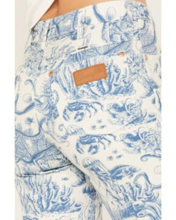 Wrangler Women's High Rise Nautical Print Wanderer Flare Jeans -Wrangle Clothing Shop 2000383489 900 P4