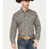 Cinch Men's Floral Paisley Print Long Sleeve Button Down Western Shirt 1 Cinch Men's Floral Paisley Print Long Sleeve Button Down Western Shirt -Wrangle Clothing Shop 2000383975 900 P1