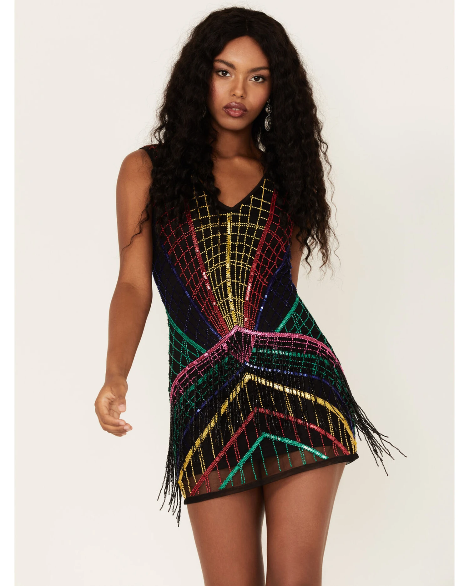 Any Old Iron Women's Multicolored Beaded Dress 4 Any Old Iron Women's Multicolored Beaded Dress - Image 2