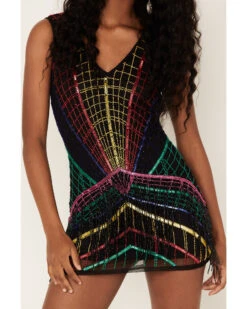 Any Old Iron Women's Multicolored Beaded Dress 10 Any Old Iron Women's Multicolored Beaded Dress -Wrangle Clothing Shop 2000384068 001 P4