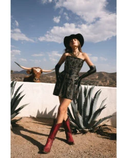 Boot Barn X Understated Leather Women's Tailored Leather Mini Dress