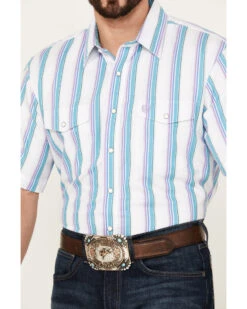 Panhandle Men's Serape Striped Short Sleeve Western Pearl Snap Shirt 8 Panhandle Men's Serape Striped Short Sleeve Western Pearl Snap Shirt -Wrangle Clothing Shop 2000385148 440 P3