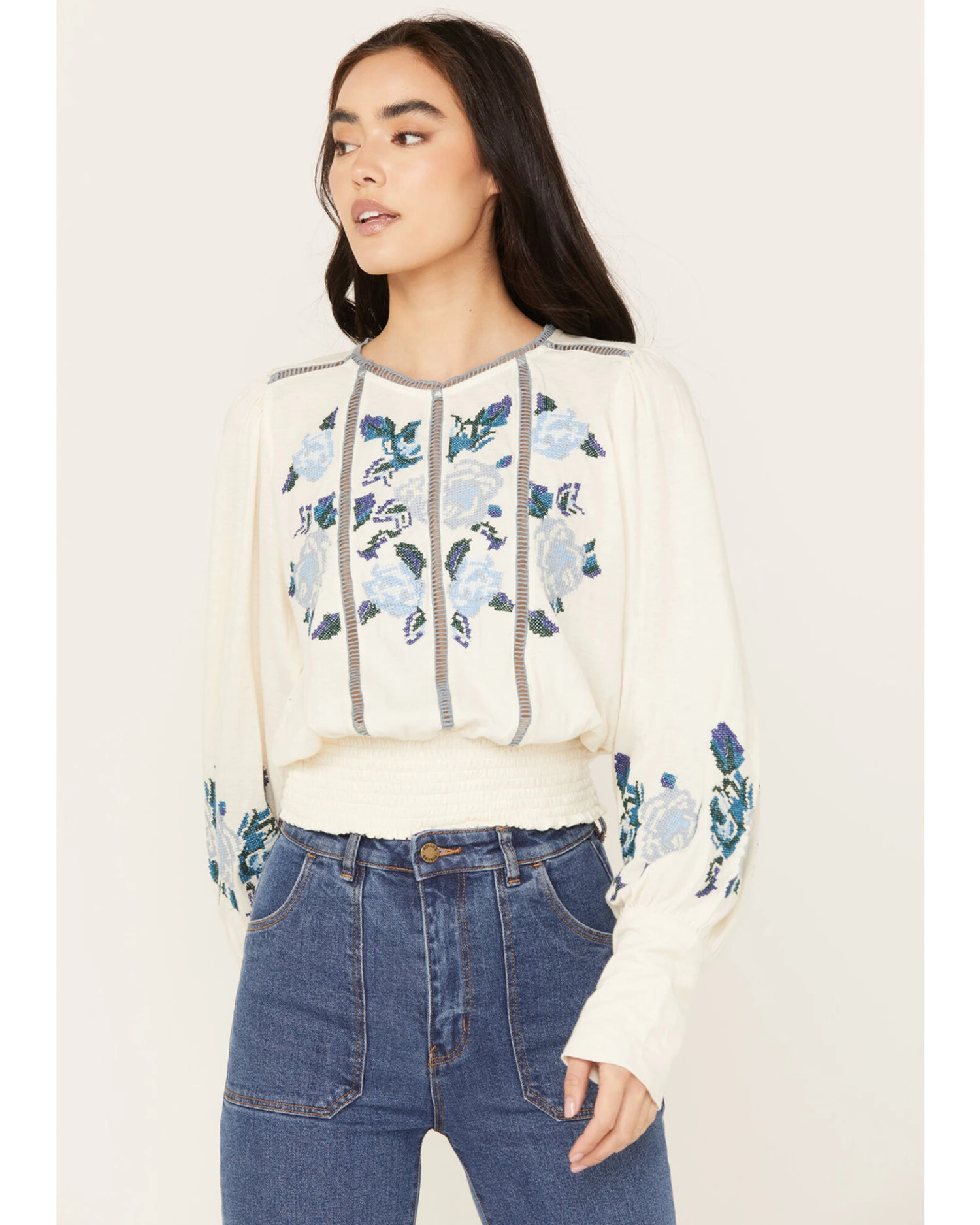 Free People Women's Felicity Long Sleeve Top 3 Free People Women's Felicity Long Sleeve Top