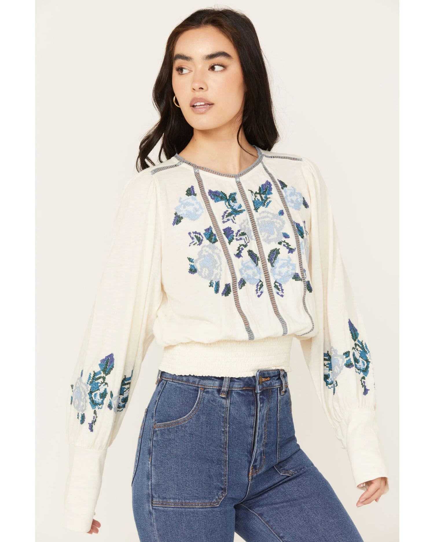 Free People Women's Felicity Long Sleeve Top 4 Free People Women's Felicity Long Sleeve Top - Image 2