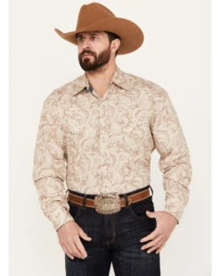 Stetson Men's Paisley Long Sleeve Western Snap Shirt 