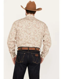Stetson Men's Paisley Long Sleeve Western Snap Shirt 9 Stetson Men's Paisley Long Sleeve Western Snap Shirt -Wrangle Clothing Shop 2000385710 281 P4