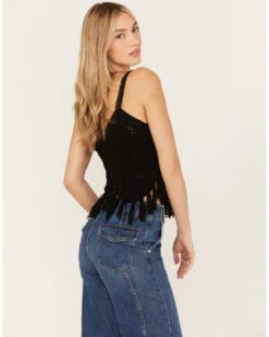 Shyanne Women's Crochet Fringe Tank 9 Shyanne Women's Crochet Fringe Tank -Wrangle Clothing Shop 2000386164 001 P4