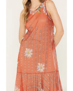 Johnny Was Women's Paisley Print Mesh Slip Dress -Wrangle Clothing Shop 2000386525 900 P3