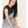 Rolla's Women's Medium Wash Original Denim Shortalls