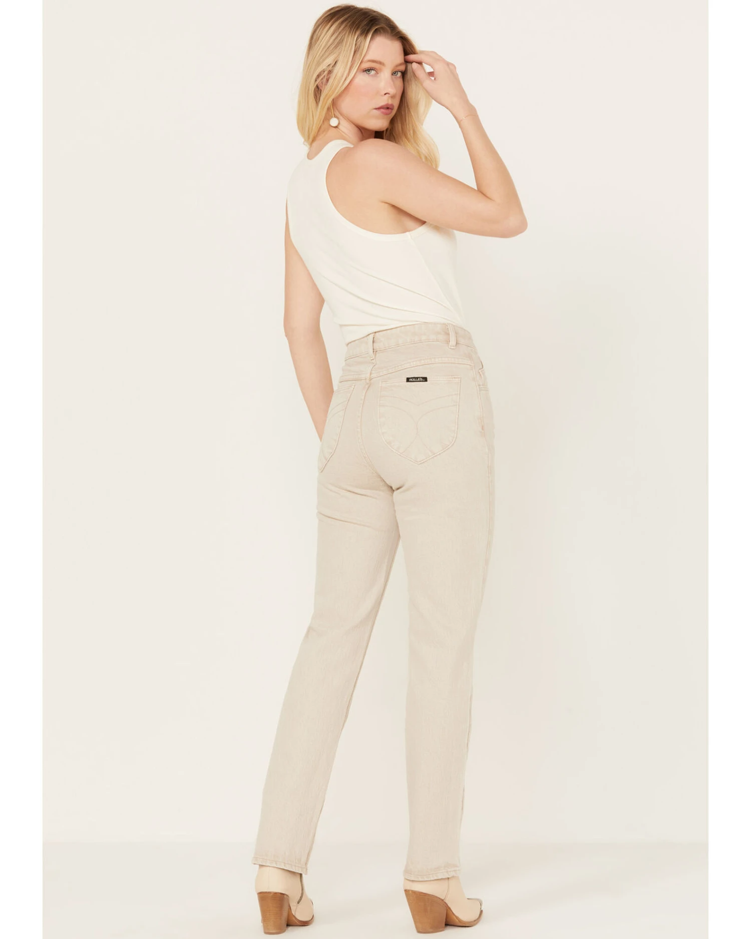 Rolla's Women's High Rise Ankle Straight Jeans 5 Rolla's Women's High Rise Ankle Straight Jeans - Image 3