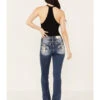 Miss Me Women's Dark Wash Mid Rise Fleur De Lis Bootcut Denim Jeans 2 Miss Me Women's Dark Wash Mid Rise Fleur De Lis Bootcut Denim Jeans -Wrangle Clothing Shop 2000387028 416 P1