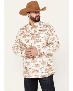 Ariat Men's Paniolo Aloha Stretch Classic Fit Long Sleeve Button-Down Western Shirt