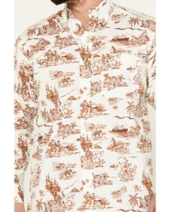 Ariat Men's Paniolo Aloha Stretch Classic Fit Long Sleeve Button-Down Western Shirt -Wrangle Clothing Shop 2000387248 295 P3