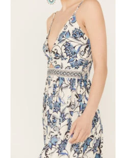 Angie Women's Knot Front Border Maxi Dress -Wrangle Clothing Shop 2000387370 400 P3