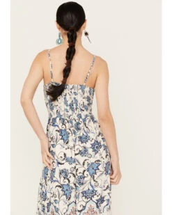 Angie Women's Knot Front Border Maxi Dress -Wrangle Clothing Shop 2000387370 400 P4