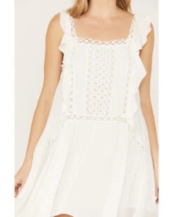 Wild Moss Women's Crochet Trim Dress -Wrangle Clothing Shop 2000387403 100 P3