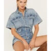 Free People Women's Marci Denim Shortall -Wrangle Clothing Shop 2000388004 414 P1